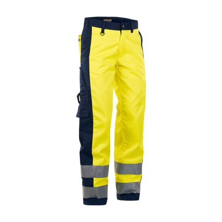 Pantalon de travail Femme Haute Visibilité Jaune et Marine-BLAKLADER-159318043389