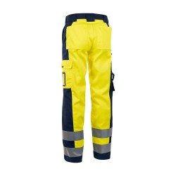 Pantalon de travail Femme Haute Visibilité Jaune et Marine-BLAKLADER-159318043389
