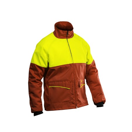 Veste anti-coupure FRANCITAL, PRIOR, EN 380-11 rouge/jaune