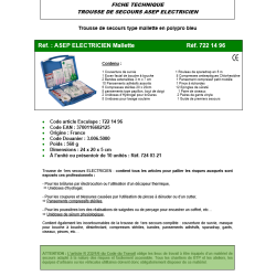 TROUSSE DE SECOURS ELECTRICIENS