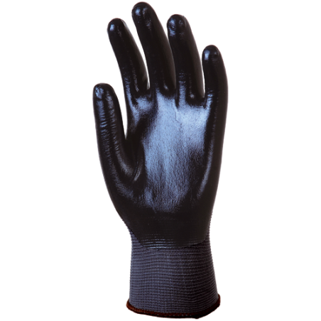 Gants Polyamide Gris, enduit Nitrile Noir dos aéré