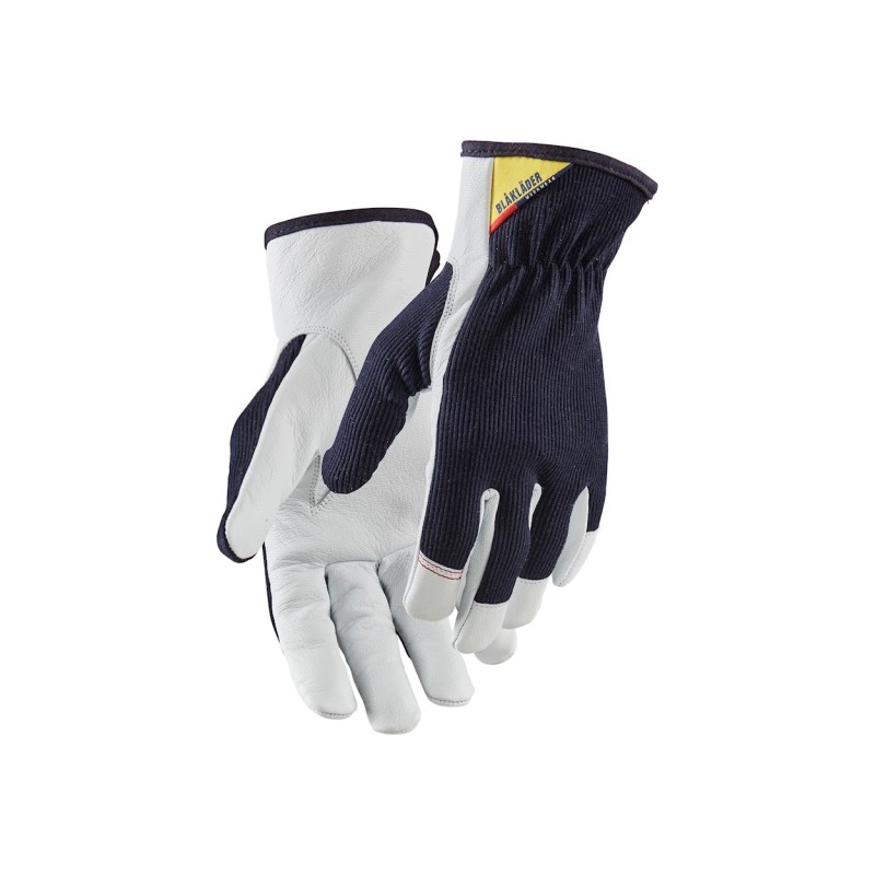 Gants de Travail en Cuir/Polycoton