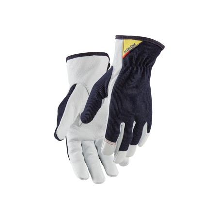 Gants de Travail en Cuir/Polycoton