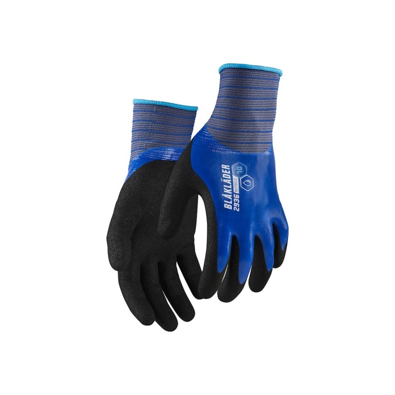 Gants de Travail Imperméables Enduits de Nitrile – Jauge 18