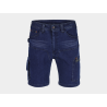 Bermuda jeans de travail multi-poches