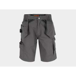 Bermuda de travail déperlant multi-poches avec poches à clous fixes