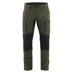 BLAKLADER | Pantalon de travail Slim Noir et gris - Service - 145198459899