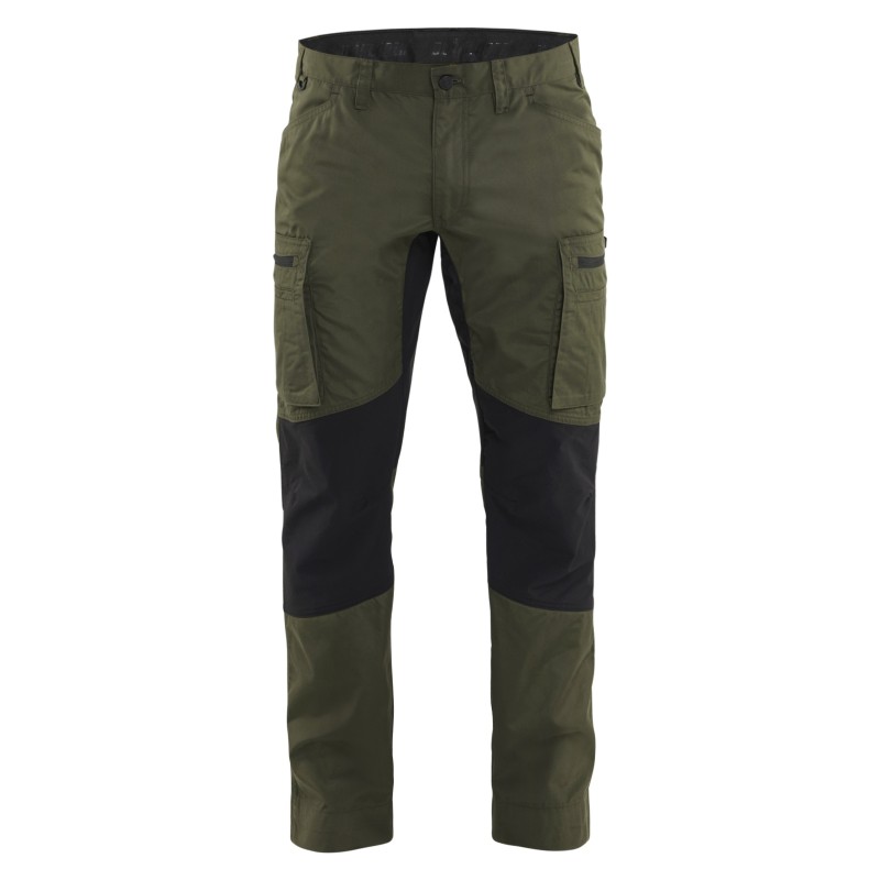 BLAKLADER | Pantalon de travail Slim Noir et gris - Service - 145198459899