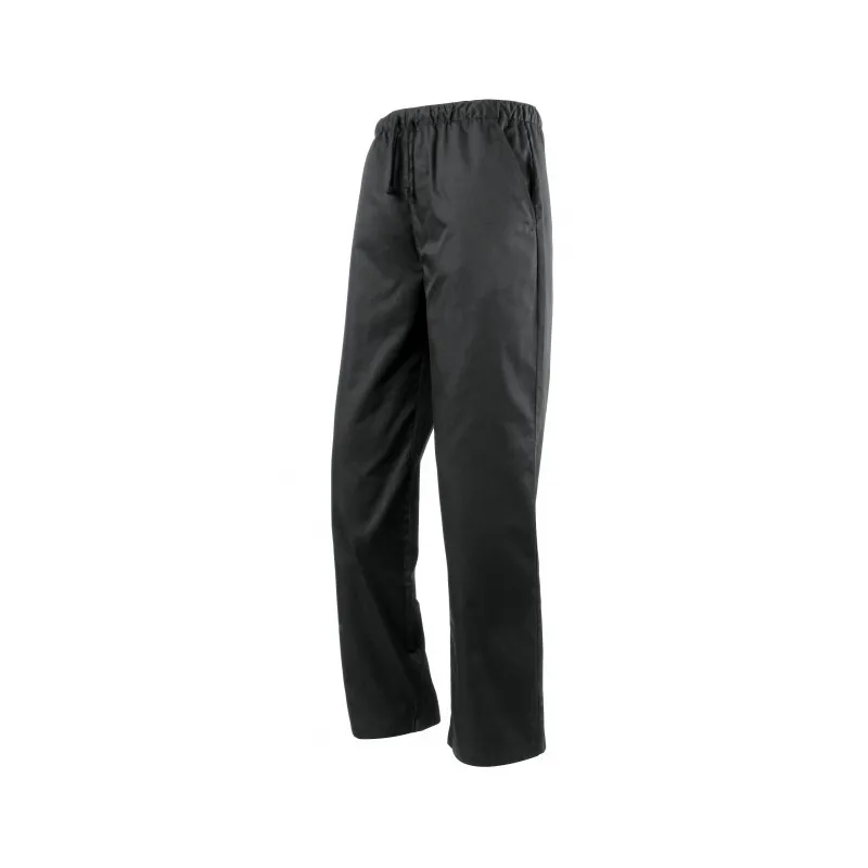 Pantalon de cuisinier élastique noir - Restauration Cuisine - PREMIER | PR553